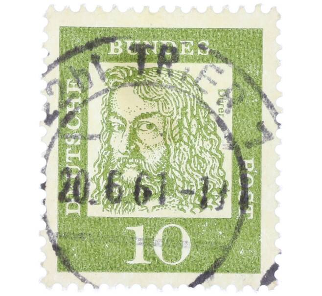 Почтовая марка 10 пфеннигов 1961 года Западная Германия (ФРГ) «Выдающиеся немцы — Альбрехт Дюрер» (Артикул: T11-36514) — Фото №1