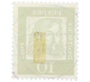 Почтовая марка 10 пфеннигов 1961 года Западная Германия (ФРГ) «Выдающиеся немцы — Альбрехт Дюрер»