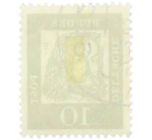 Почтовая марка 10 пфеннигов 1961 года Западная Германия (ФРГ) «Выдающиеся немцы — Альбрехт Дюрер»