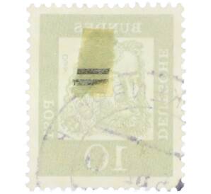 Почтовая марка 10 пфеннигов 1961 года Западная Германия (ФРГ) «Выдающиеся немцы — Альбрехт Дюрер»