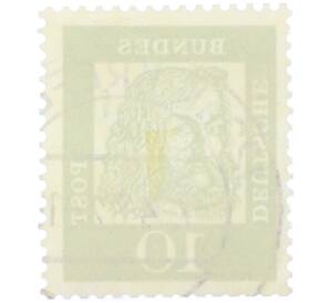 Почтовая марка 10 пфеннигов 1961 года Западная Германия (ФРГ) «Выдающиеся немцы — Альбрехт Дюрер»