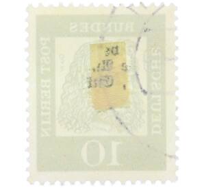 Почтовая марка 10 пфеннигов 1961 года Западная Германия (ФРГ) «Выдающиеся немцы — Альбрехт Дюрер»