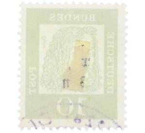 Почтовая марка 10 пфеннигов 1961 года Западная Германия (ФРГ) «Выдающиеся немцы — Альбрехт Дюрер» — Фото №2