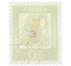 Почтовая марка 10 пфеннигов 1961 года Западная Германия (ФРГ) «Выдающиеся немцы — Альбрехт Дюрер» — Фото №2