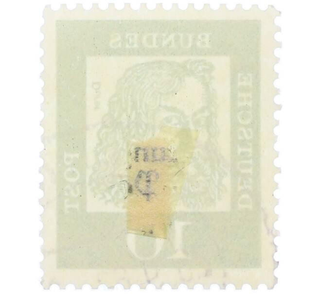 Почтовая марка 10 пфеннигов 1961 года Западная Германия (ФРГ) «Выдающиеся немцы — Альбрехт Дюрер» (Артикул: T11-36549) — Фото №2