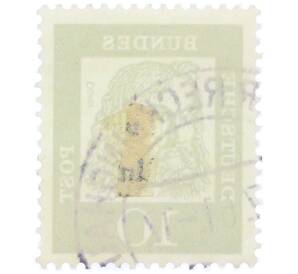 Почтовая марка 10 пфеннигов 1961 года Западная Германия (ФРГ) «Выдающиеся немцы — Альбрехт Дюрер»