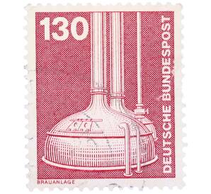 Почтовая марка 130 пфеннигов 1982 года Западная Германия (ФРГ) «Пивоварение»