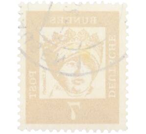 Почтовая марка 7 пфеннигов 1961 года Западная Германия (ФРГ) «Выдающиеся немцы — Елизавета Венгерская»