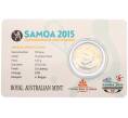 Монета 50 сене 2015 года Самоа «V Юношеские игры Содружества - Сквош» (в блистере) (Артикул: K10-12672) — Фото №2