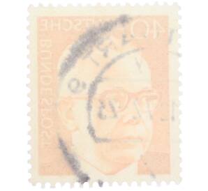 Почтовая марка 40 пфеннигов 1971 года Западная Германия (ФРГ) «Президент Густав Хайнеман» — Фото №2