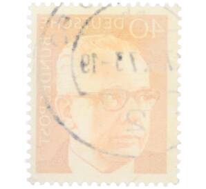 Почтовая марка 40 пфеннигов 1971 года Западная Германия (ФРГ) «Президент Густав Хайнеман» — Фото №2