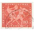 Почтовая марка 20 пфеннигов 1960 года Западная Германия (ФРГ) «Олимпийские игры — Легкая атлетика» (Артикул: T11-36672) — Фото №1
