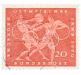 Почтовая марка 20 пфеннигов 1960 года Западная Германия (ФРГ) «Олимпийские игры — Легкая атлетика» (Артикул: T11-36673) — Фото №1