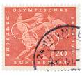 Почтовая марка 20 пфеннигов 1960 года Западная Германия (ФРГ) «Олимпийские игры — Легкая атлетика» (Артикул: T11-36681) — Фото №1