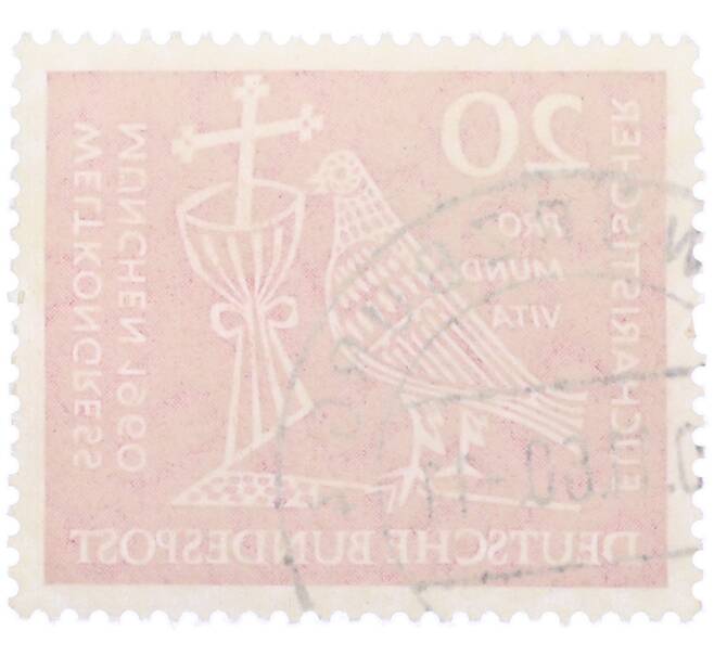 Почтовая марка 20 пфеннигов 1960 года Западная Германия (ФРГ) «Всемирный Евхаристический конгресс в Мюнхене» (Артикул: T11-36684) — Фото №2