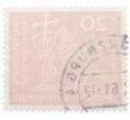 Почтовая марка 20 пфеннигов 1960 года Западная Германия (ФРГ) «Всемирный Евхаристический конгресс в Мюнхене» (Артикул: T11-36685) — Фото №2