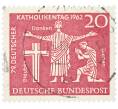 Почтовая марка 20 пфеннигов 1962 года Западная Германия (ФРГ) «79-й Католический день в Ганновере» (Артикул: T11-36692) — Фото №1