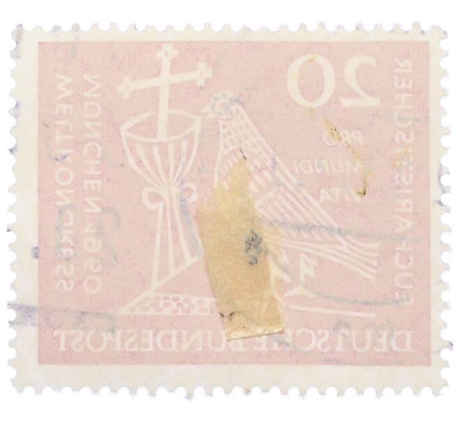 Почтовая марка 20 пфеннигов 1960 года Западная Германия (ФРГ) «Всемирный Евхаристический конгресс в Мюнхене» (Артикул: T11-36697) — Фото №2