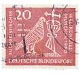 Почтовая марка 20 пфеннигов 1960 года Западная Германия (ФРГ) «Всемирный Евхаристический конгресс в Мюнхене» (Артикул: T11-36699) — Фото №1