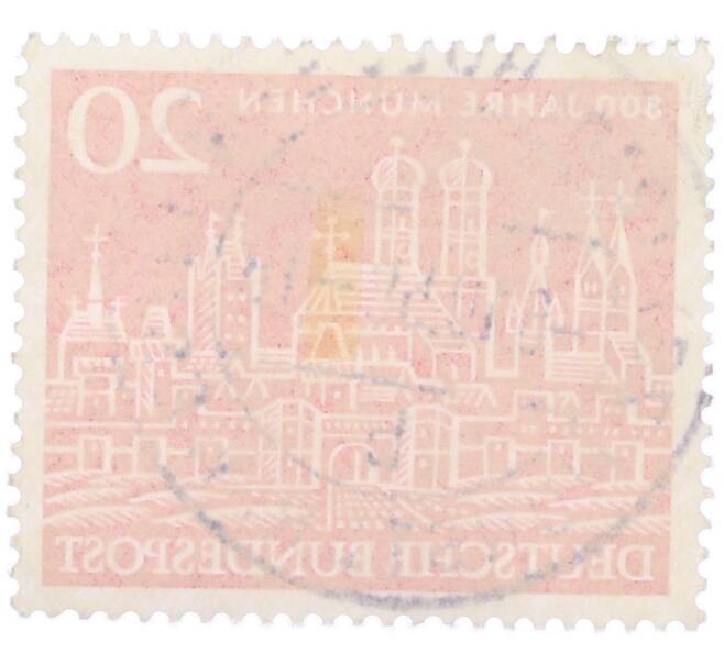 Почтовая марка 20 пфеннигов 1958 года Западная Германия (ФРГ) «800-летие Мюнхена» (Артикул: T11-36703) — Фото №2