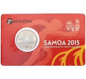 50 сене 2015 года Самоа «V Юношеские игры Содружества — Атлетика» (в блистере) — Фото №1