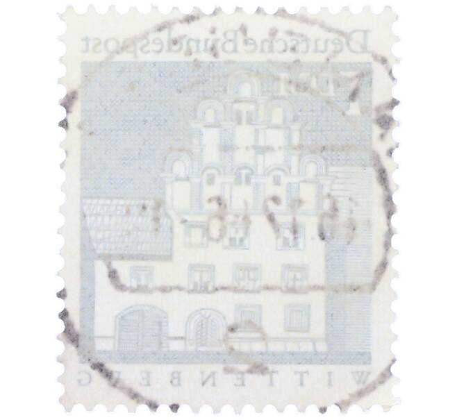 Почтовая марка 1 марка 1966 года Западная Германия (ФРГ) «Дом Меланхтона в Виттенберге» (Артикул: T11-36729) — Фото №2