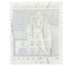 Почтовая марка 1 марка 1966 года Западная Германия (ФРГ) «Дом Меланхтона в Виттенберге» — Фото №2