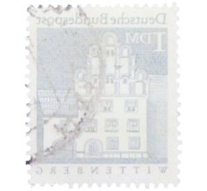 Почтовая марка 1 марка 1966 года Западная Германия (ФРГ) «Дом Меланхтона в Виттенберге» — Фото №2