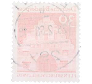 Почтовая марка 30 пфеннигов 1966 года Западная Германия (ФРГ) «Северные ворота в Фленсбурге» — Фото №2