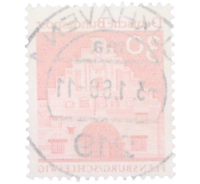 Почтовая марка 30 пфеннигов 1966 года Западная Германия (ФРГ) «Северные ворота в Фленсбурге» (Артикул: T11-36734) — Фото №2