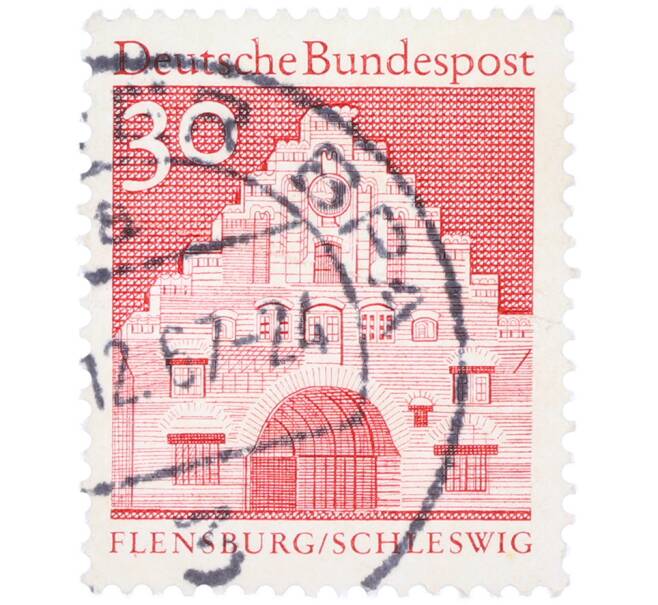 Почтовая марка 30 пфеннигов 1966 года Западная Германия (ФРГ) «Северные ворота в Фленсбурге» (Артикул: T11-36735) — Фото №1