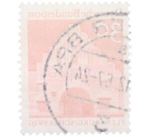 Почтовая марка 30 пфеннигов 1966 года Западная Германия (ФРГ) «Северные ворота в Фленсбурге» — Фото №2