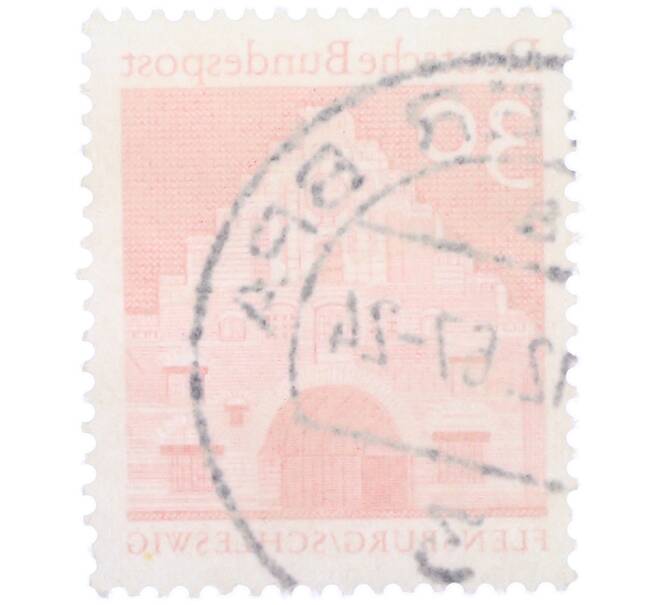 Почтовая марка 30 пфеннигов 1966 года Западная Германия (ФРГ) «Северные ворота в Фленсбурге» (Артикул: T11-36735) — Фото №2