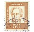 Почтовая марка 50 пфеннигов 1961 года Западная Германия (ФРГ) «Выдающиеся немцы — Иоганн Вольфганг фон Гете» (Артикул: T11-36739) — Фото №1