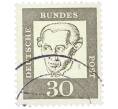 Почтовая марка 30 пфеннигов 1961 года Западная Германия (ФРГ) «Выдающиеся немцы — Иммануил Кант» (Артикул: T11-36742) — Фото №1