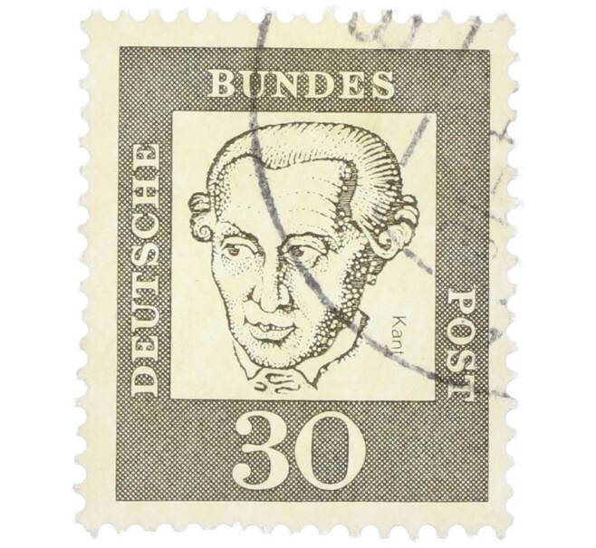 Почтовая марка 30 пфеннигов 1961 года Западная Германия (ФРГ) «Выдающиеся немцы — Иммануил Кант» (Артикул: T11-36744) — Фото №1