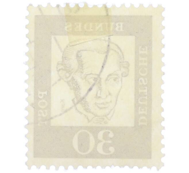 Почтовая марка 30 пфеннигов 1961 года Западная Германия (ФРГ) «Выдающиеся немцы — Иммануил Кант» (Артикул: T11-36744) — Фото №2