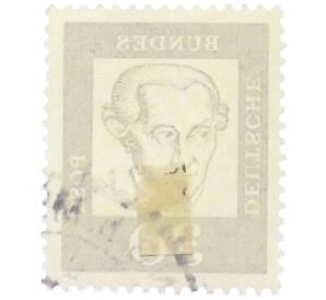 Почтовая марка 30 пфеннигов 1961 года Западная Германия (ФРГ) «Выдающиеся немцы — Иммануил Кант» — Фото №2