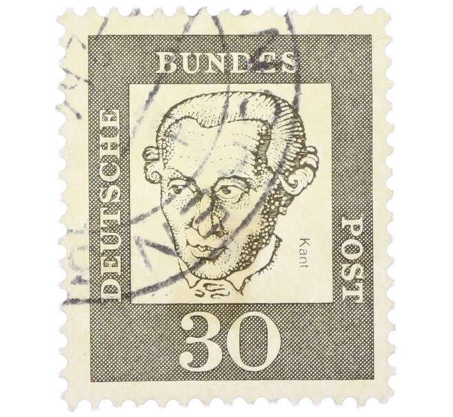 Почтовая марка 30 пфеннигов 1961 года Западная Германия (ФРГ) «Выдающиеся немцы — Иммануил Кант» (Артикул: T11-36747) — Фото №1