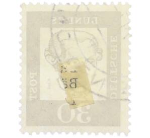 Почтовая марка 30 пфеннигов 1961 года Западная Германия (ФРГ) «Выдающиеся немцы — Иммануил Кант» — Фото №2