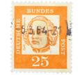 Почтовая марка 25 пфеннигов 1961 года Западная Германия (ФРГ) «Выдающиеся немцы — Иоганн Бальтазар Нейман» (Артикул: T11-36753) — Фото №1