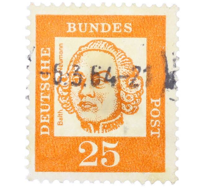 Почтовая марка 25 пфеннигов 1961 года Западная Германия (ФРГ) «Выдающиеся немцы — Иоганн Бальтазар Нейман» (Артикул: T11-36753) — Фото №1