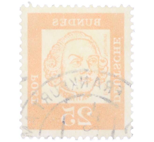 Почтовая марка 25 пфеннигов 1961 года Западная Германия (ФРГ) «Выдающиеся немцы — Иоганн Бальтазар Нейман» (Артикул: T11-36755) — Фото №2