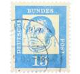 Почтовая марка 15 пфеннигов 1961 года Западная Германия (ФРГ) «Выдающиеся немцы — Мартин Лютер» (Артикул: T11-36757) — Фото №1