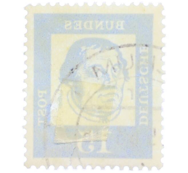 Почтовая марка 15 пфеннигов 1961 года Западная Германия (ФРГ) «Выдающиеся немцы — Мартин Лютер» (Артикул: T11-36757) — Фото №2