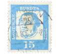 Почтовая марка 15 пфеннигов 1961 года Западная Германия (ФРГ) «Выдающиеся немцы — Мартин Лютер» (Артикул: T11-36766) — Фото №1