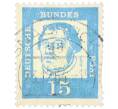 Почтовая марка 15 пфеннигов 1961 года Западная Германия (ФРГ) «Выдающиеся немцы — Мартин Лютер» (Артикул: T11-36767) — Фото №1