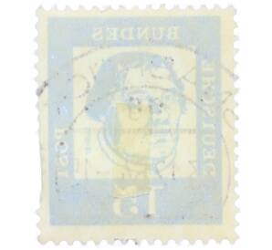 Почтовая марка 15 пфеннигов 1961 года Западная Германия (ФРГ) «Выдающиеся немцы — Мартин Лютер» — Фото №2