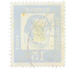 Почтовая марка 15 пфеннигов 1961 года Западная Германия (ФРГ) «Выдающиеся немцы — Мартин Лютер» — Фото №2