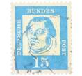 Почтовая марка 15 пфеннигов 1961 года Западная Германия (ФРГ) «Выдающиеся немцы — Мартин Лютер» (Артикул: T11-36781) — Фото №1